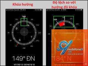 cách xác định hướng bằng iphone