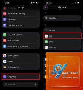 cách xem lịch âm trên iphone