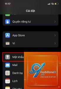 cách xem mật khẩu email iphone