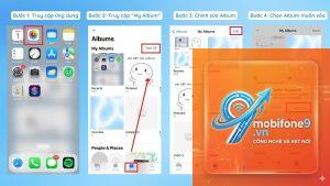 cách xóa album ảnh trên iphone