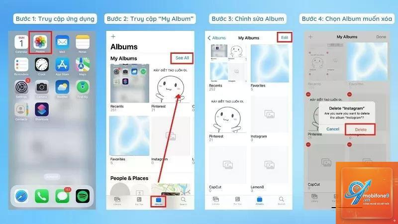 cách xóa ảnh khỏi album iphone - Hình 2