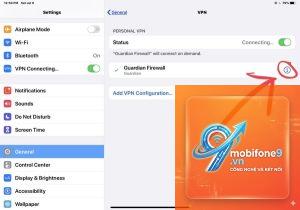 cách xóa cấu hình vpn iphone