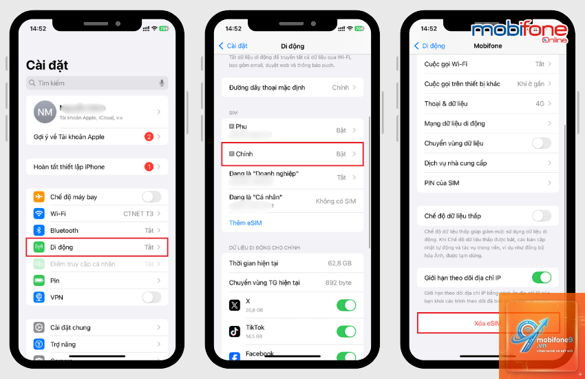 cách xóa esim trên iphone - Hình 4