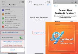 cách xóa mật khẩu screen time