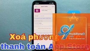 cách xóa phương thức thanh toán app store