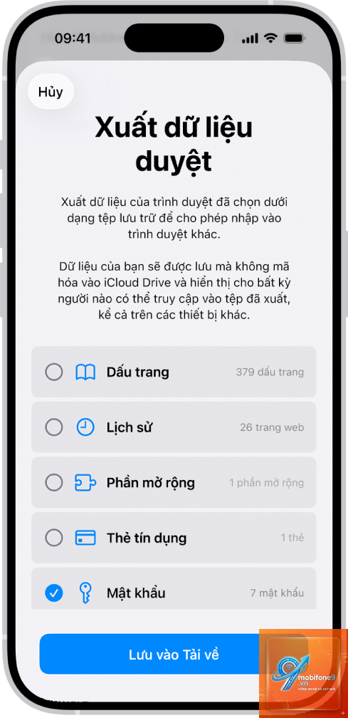 cách xuất mật khẩu từ iphone - Hình 2