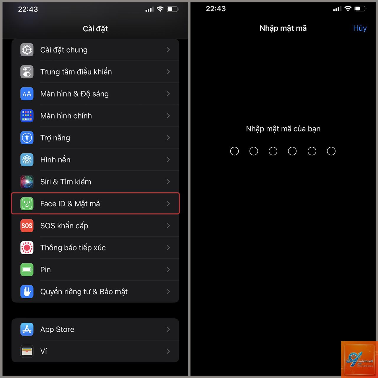 cài đặt bảo mật iPhone - Hình 2