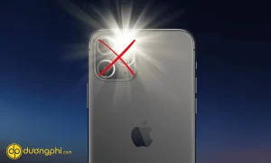 camera iphone không bật được đèn flash