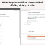 đăng ký tài khoản apple developer