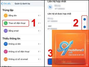 danh bạ iphone bị trùng lặp