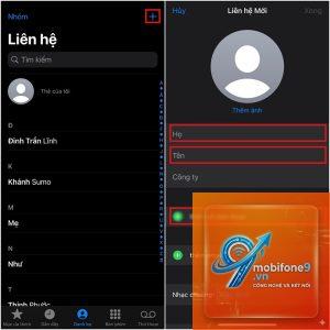 danh bạ iphone không lưu được