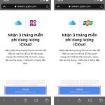dung lượng icloud miễn phí