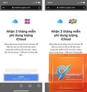 dung lượng icloud miễn phí