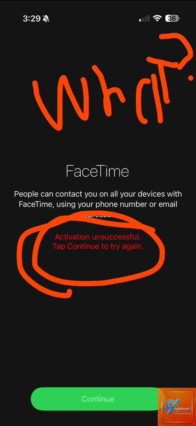 facetime kích hoạt không thành công - Hình 2