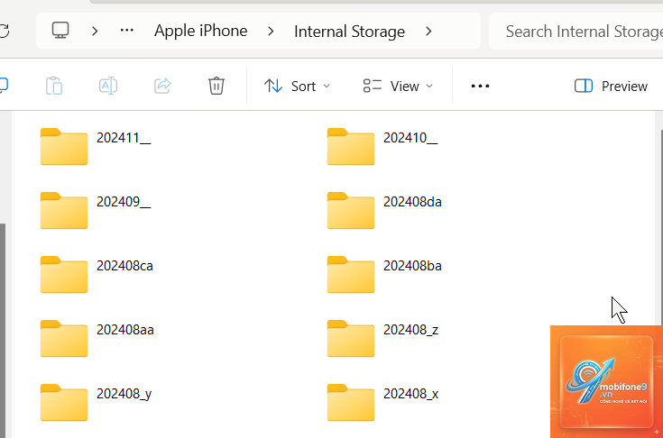 files iphone không hiển thị thư mục - Hình 3