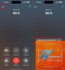 ghi âm cuộc gọi iPhone