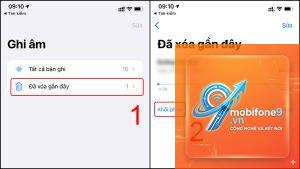 ghi âm iphone bị mất dữ liệu