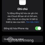 ghi chú iphone không đồng bộ