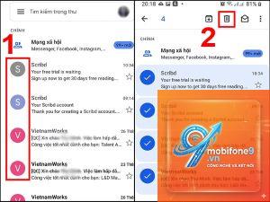 gmail bị đầy bộ nhớ trên iphone