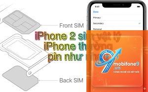 hai sim iphone hao pin