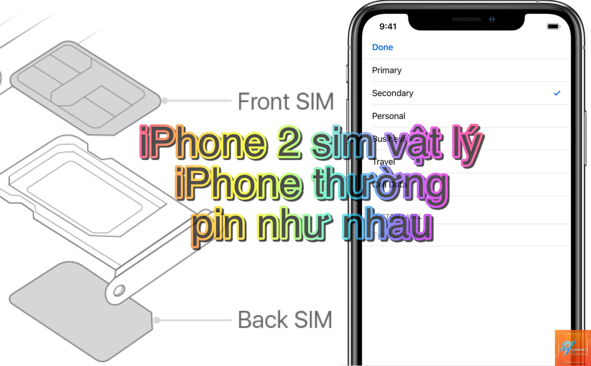 hai sim iphone hao pin - Hình 1