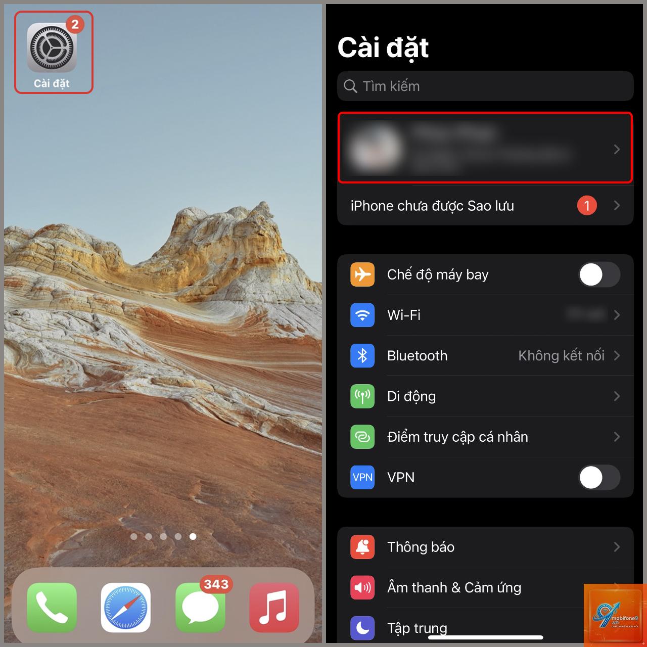 hai sim iphone không hiển thị tên - Hình 5