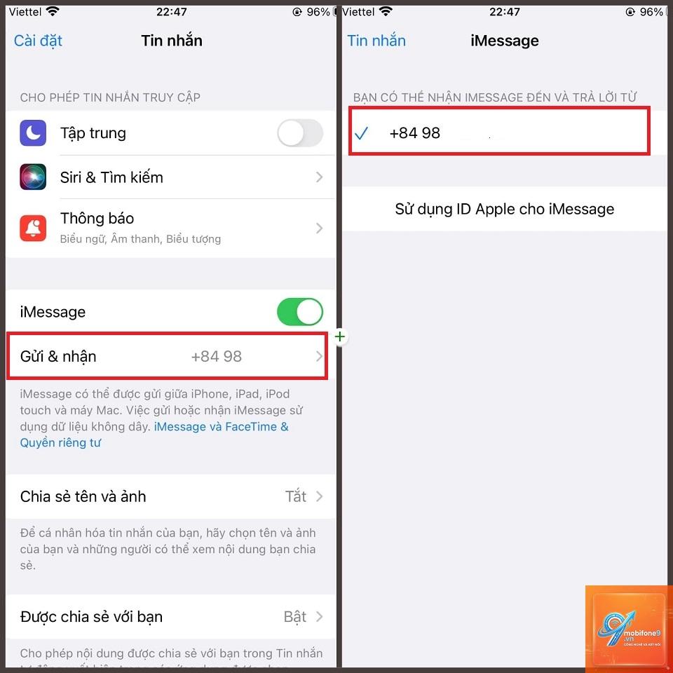 hai sim iphone không nhận tin nhắn - Hình 2