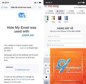 hide my email bị lỗi