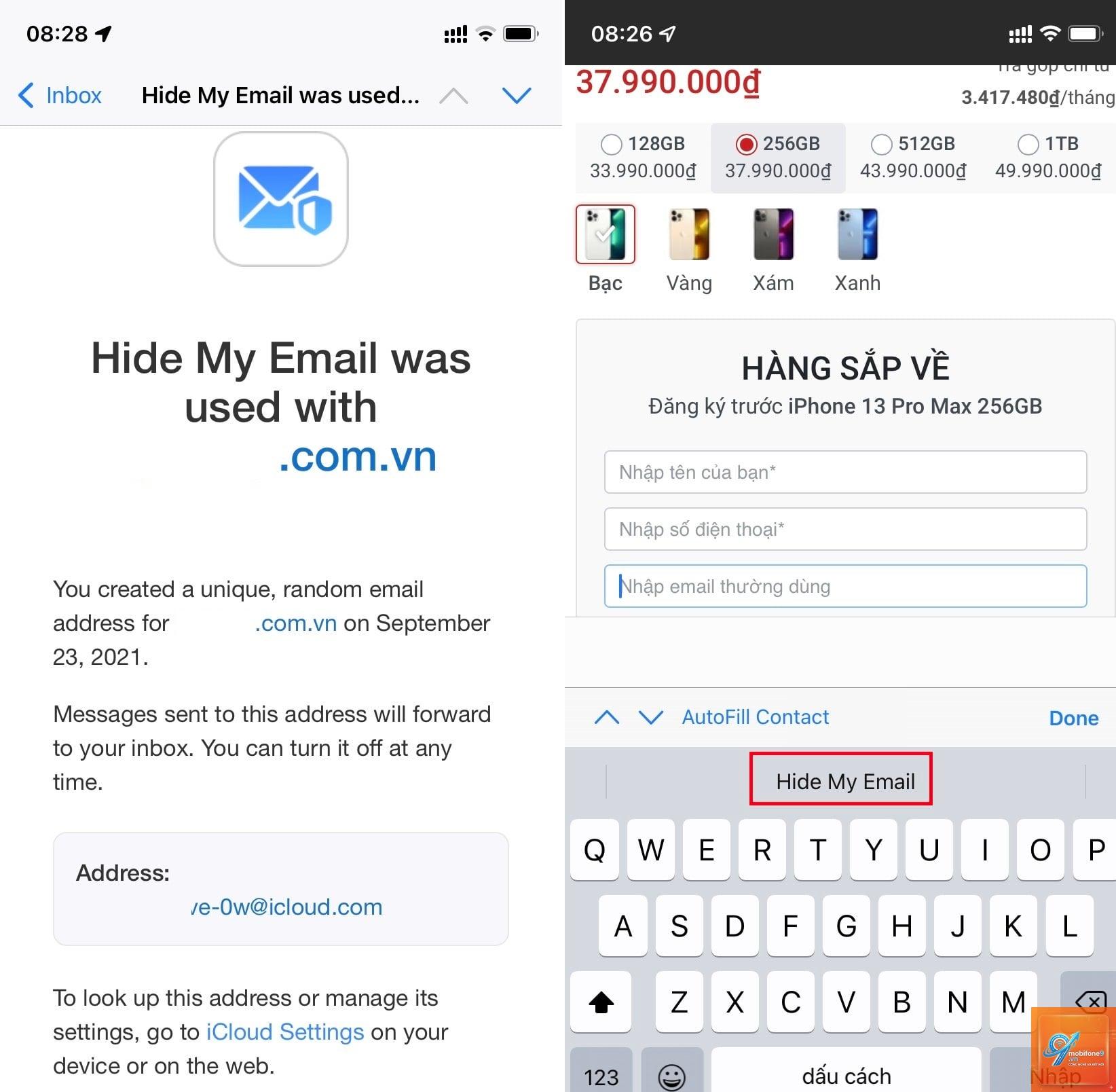 hide my email không tạo được địa chỉ - Hình 5