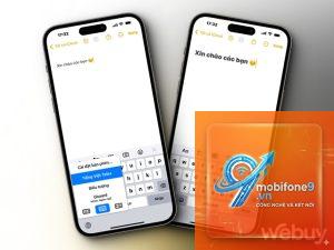 hiển thị hình bàn phím iPhone