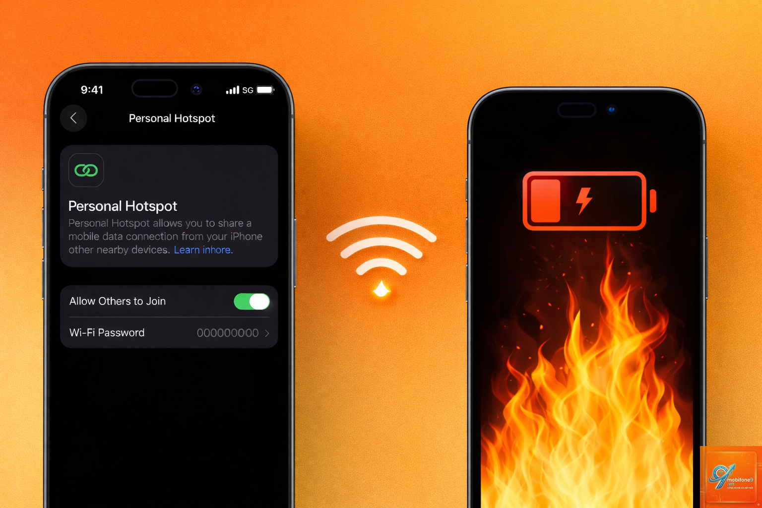 hotspot iphone hao pin - Hình 1