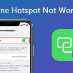 hotspot iphone không hoạt động