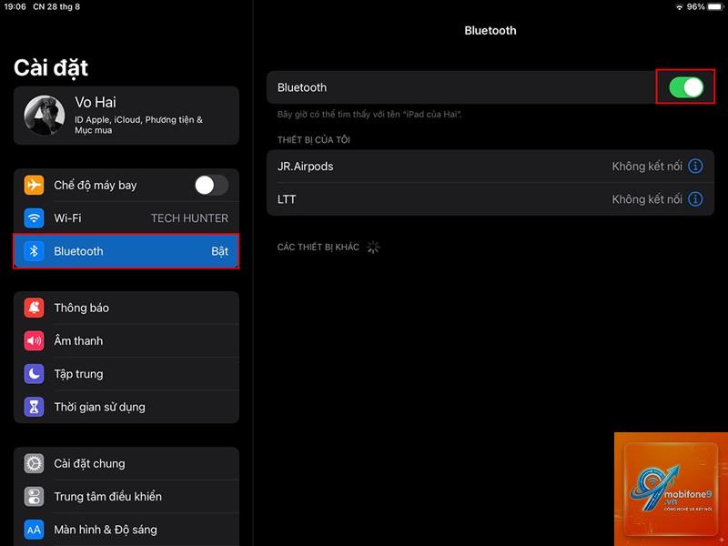 iPad Bluetooth không hiển thị thiết bị - Hình 2