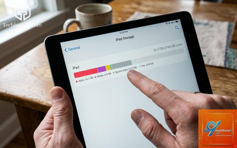 iPad báo dung lượng thấp - Hình 1