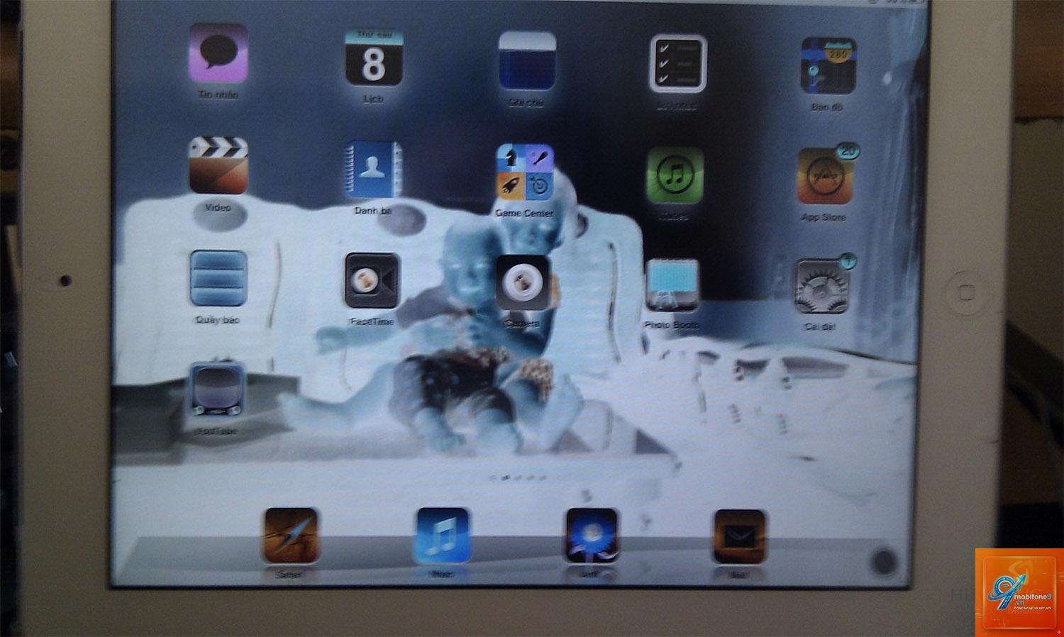 iPad bị bóng mờ màn hình - Hình 2