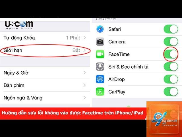 iPad bị lỗi FaceTime - Hình 1