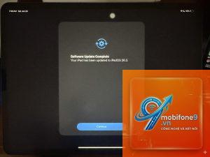 iPad bị lỗi cập nhật phần mềm