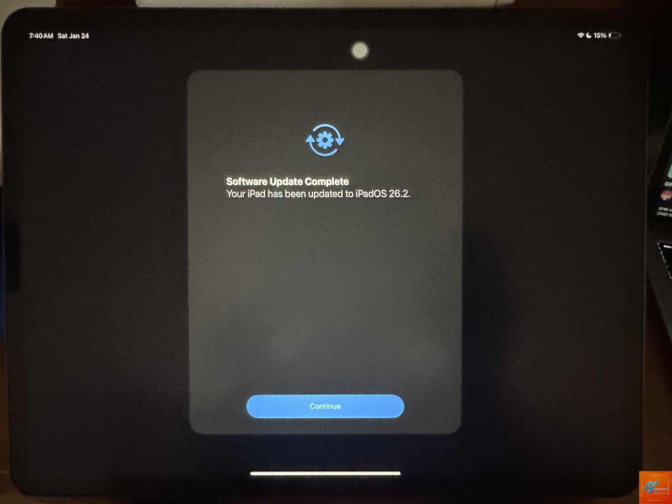 iPad bị lỗi cập nhật phần mềm - Hình 1