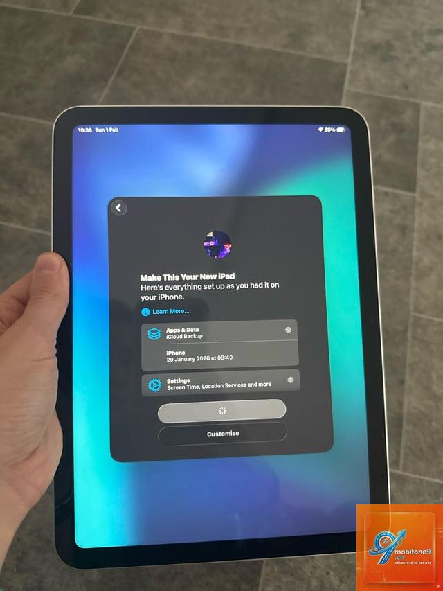 iPad bị lỗi iCloud Backup - Hình 2