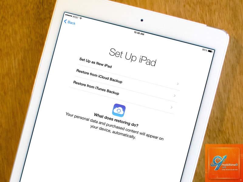 iPad bị lỗi iCloud Backup - Hình 1