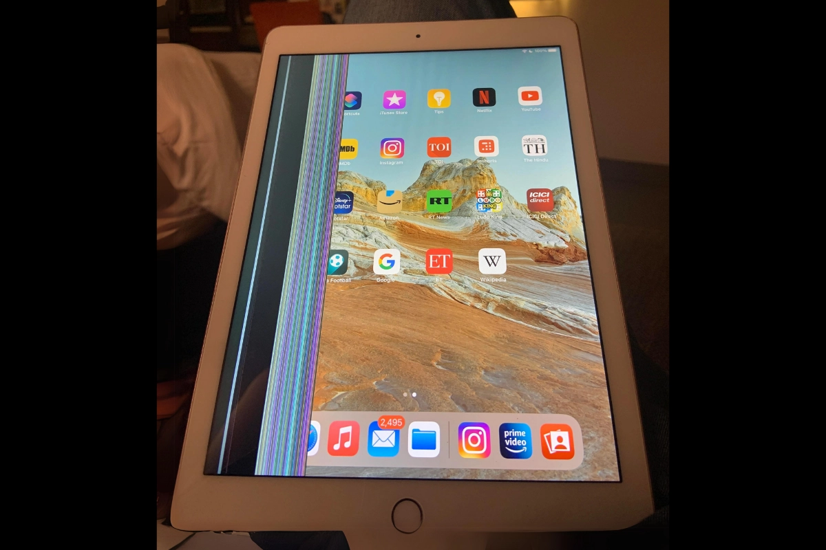 iPad bị sọc hồng màn hình - Hình 5