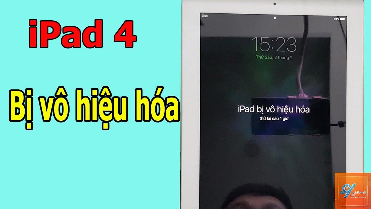 iPad bị vô hiệu hóa do nhập sai mật khẩu - Hình 2