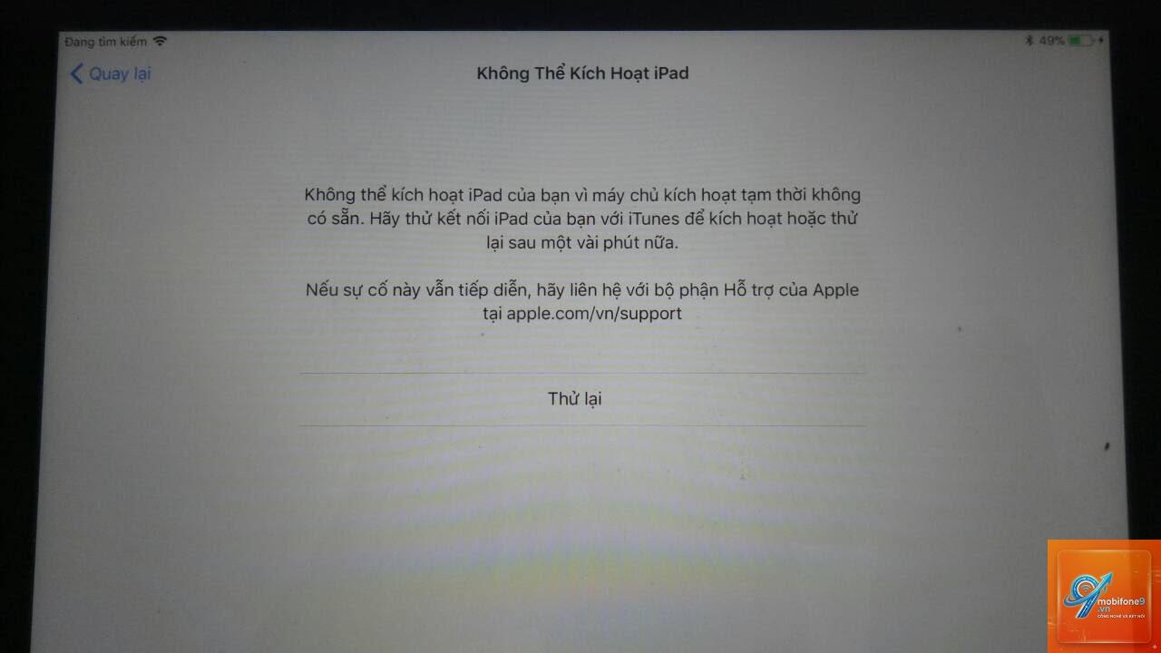 iPad cập nhật bị lỗi - Hình 3
