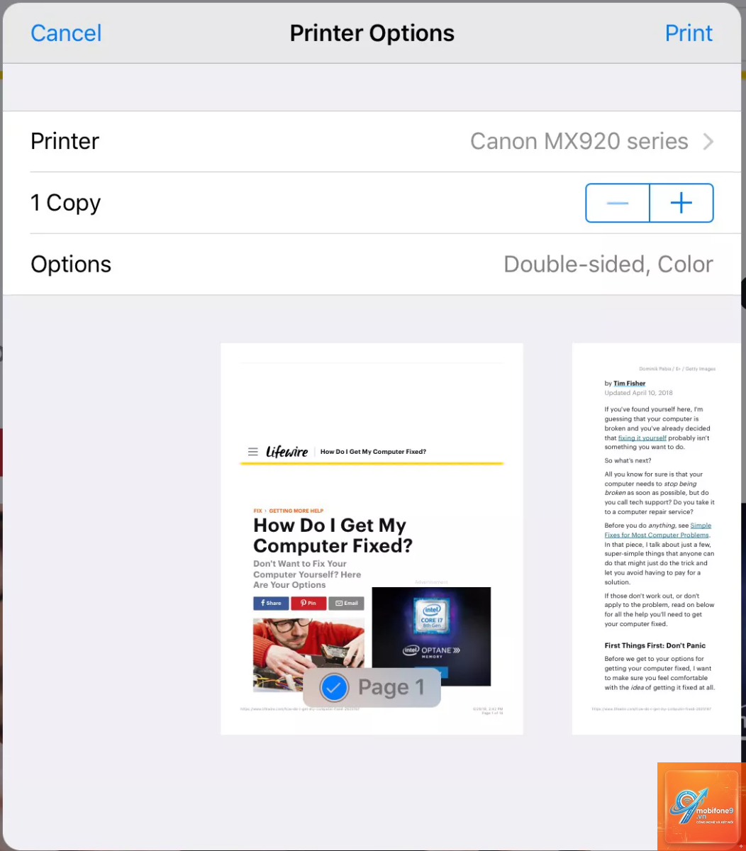 iPad không nhận AirPrint - Hình 2