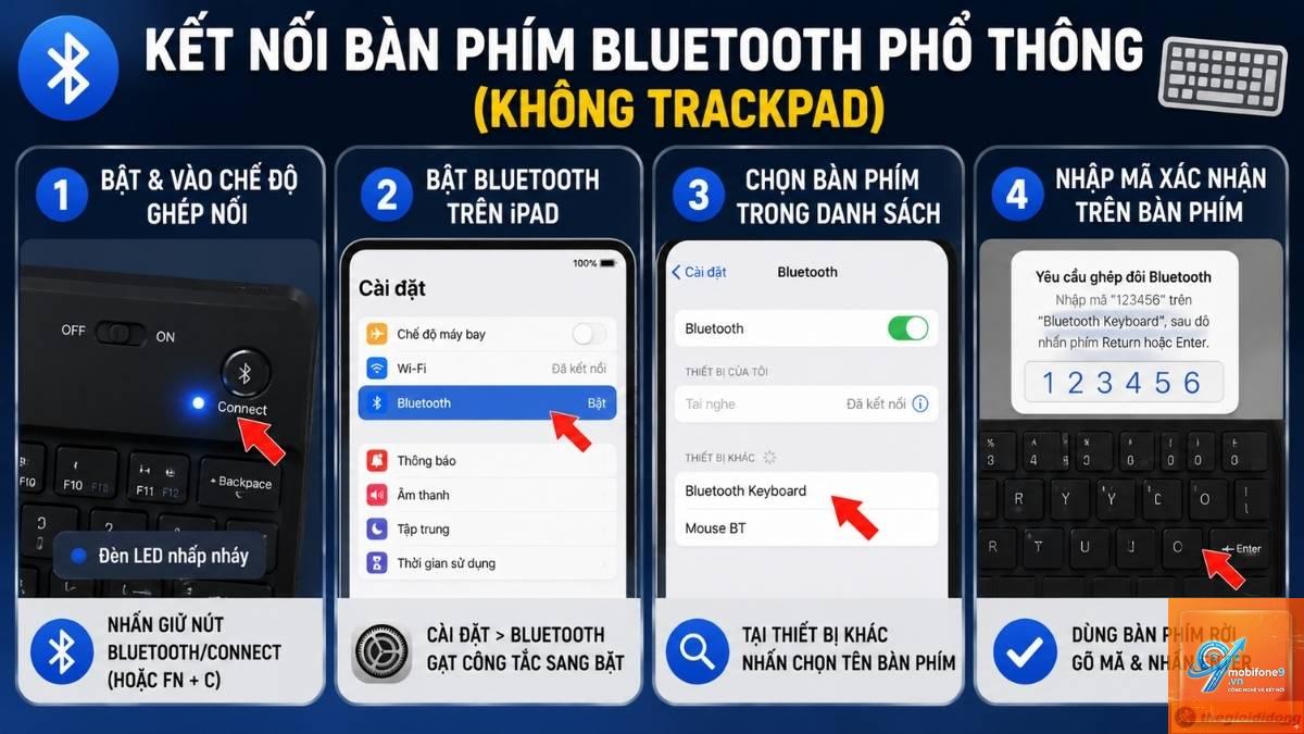 iPad không nhận bàn phím Bluetooth - Hình 2