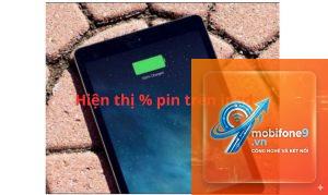 iPad pin báo sai phần trăm