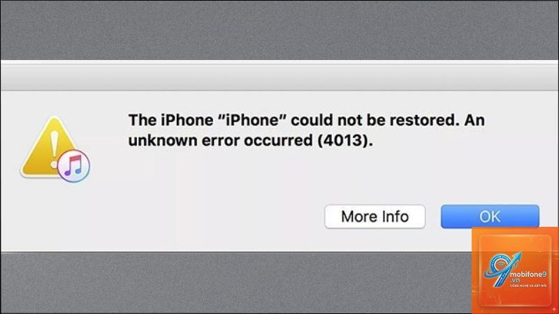 iPad restore lỗi 4013 - Hình 2
