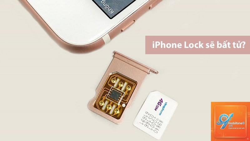 iPhone lock không cần SIM ghép - Hình 1