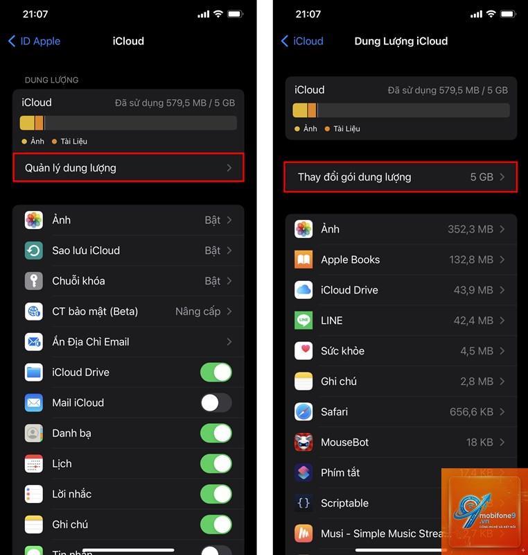 icloud không sao lưu được - Hình 5