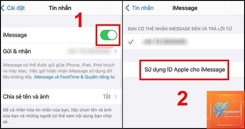 imessage không nhận số điện thoại - Hình 5